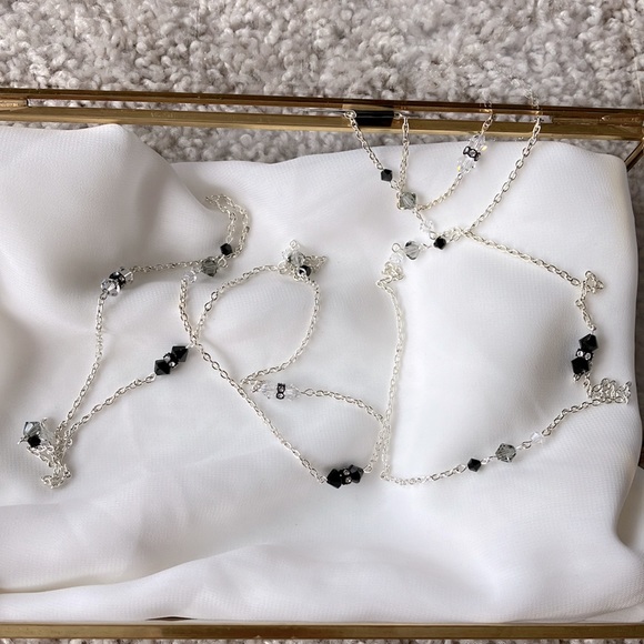 Extra Long Crystal Necklace - Picture 7 of 8